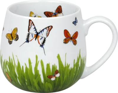 Immagine prodotto di Könitz Schmetterlingswiese Kuschelbecher, Becher, Tasse, Kaffeetasse, Porzellan, Schmetterlinge, 420 ml, 11 1 143 2277