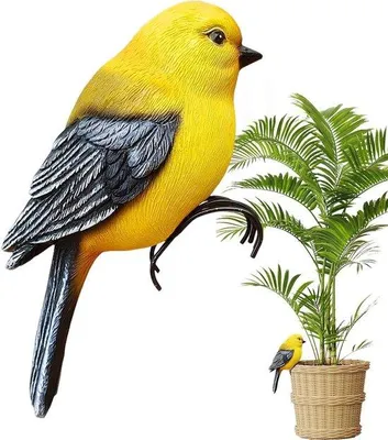 Produktbild von Vogeldekoration - Charmantes Gartenbild - Multicolor