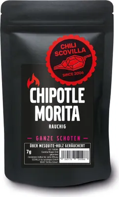 Produktbild von CHILI SCOVILLA Chipotle Morita Schoten im SealPack, 7g