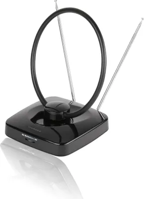 Obrázek produktu pro ViVanco™VVTV2ANTCIRCLE, Vnitřní, Černá, DVB-T, DVB-T2, DAB, DAB+, FM, UKW, AC, 566 g