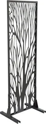 Obrázek produktu pro Dekorativní kovový plot "Strom" 50 x 150 cm - antracitový