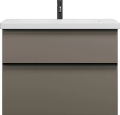 Image de burgbad Eqio lavabo en céramique avec meuble sous-lavabo, largeur 830mm, SEYQ083F2010C0001G0252
