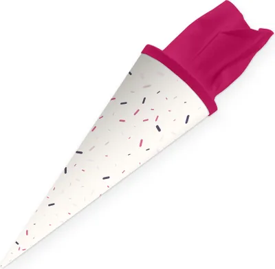 Produktbild von itenga Geschwister Schultüte 35cm "Muster Memphis" Rosa Lila Pastell