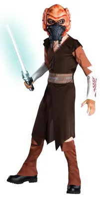 Produktbild von Plo Koon Star Wars Kostüm für Kinder mit Maske, Gr. S-L, Größe:S