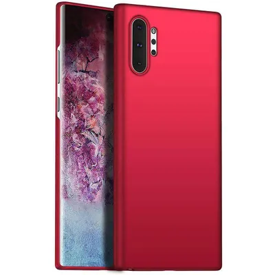 Obrázek produktu pro Galaxy Note 10+ Pouzdro, Tenké Matné PC Proti Otiskům Prstů Ochranné Pouzdro pro Samsung Galaxy Note 10 Plus / Note 10+ 5G červené