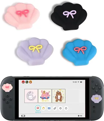 Obrázek produktu pro Silikonové krytky na joystick, 2,4 kusy, protiskluzové, pro Nintendo Switch 2