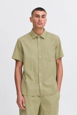 Image de !SOLID SDPALLE Chemise à manches courtes pour homme, 100 % coton, coupe classique