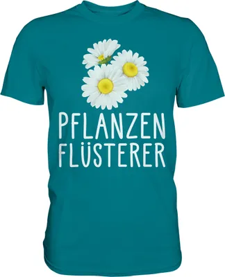 Produktbild von Pflanzen Flüsterer Gärtner Garten T-Shirt – Diva Blue / M