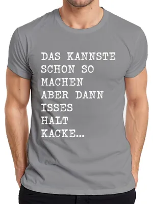 Immagine prodotto di Si può fare così, ma è una schifezza divertente detto umorismo sfacciato T-shirt da uomo, grigio, XL