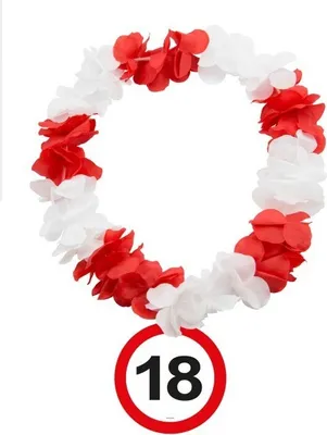 Produktbild von 18. Geburtstag Verkehrsschild Hawaiikette