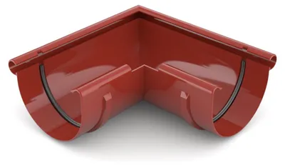 Immagine prodotto di BRYZA Grondaia esterna angolare in plastica Ø 100 mm, rosso RAL 3011