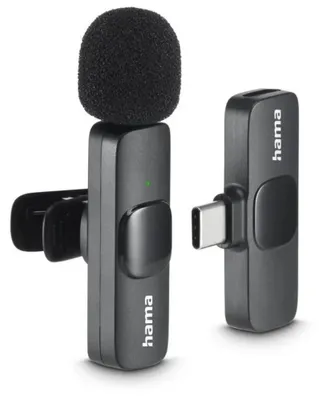 Produktbild von Hama Smart Wireless, Lavalier-/Aufsteckmikrofon, -38 dB, 80 - 16000 Hz, 2200 Ohm, Omnidirektional, Kabellos