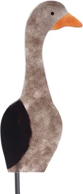 Produktbild von Gartenstecker Gans klein 55 cm schwarz-klar Fusing-Glas