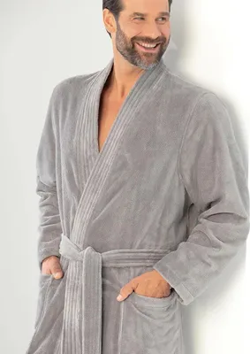 Produktbild von Cawö Herren Kimono 800 Farbe graphit Größe 54/56