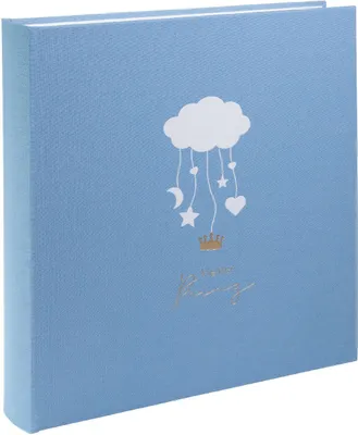 Produktbild von Baby-Fotobuch Wolkenpoesie, blau, 30 × 31 cm
