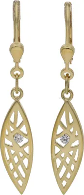 Produktbild von JuwelmaLux Ohrhänger 925 Silber Gold plattiert mit Zirkonia JL20-06-1001