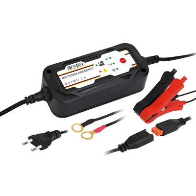Obrázek produktu pro Nabíječka autobaterií Aroso řízená mikroprocesorem Pb/gel 6V 0.55A / 12V 1A