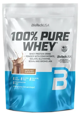 Produktbild von Biotech USA 100% Pure Whey 400g Haselnuss