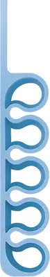Produktbild von HQWear Silikon-Büro-Organizer, Blau