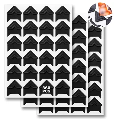 Obrázek produktu pro Samolepicí rohy na fotografie pro scrapbooking, 360 kusů