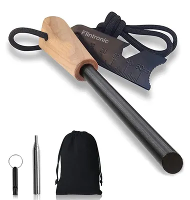 Immagine prodotto di Kit per principianti per accendere fuochi di sopravvivenza, con magnesio e fischietto