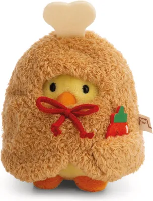 Zdjęcie produktu dla Pluszowa zabawka Mymochi Chicken Tschieps w kostiumie kurczaka na nodze - opakowanie upominkowe