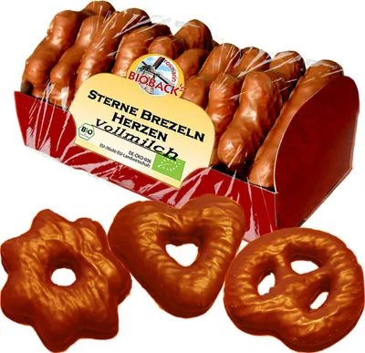Zdjęcie produktu dla Gingerbread Mix Milk Stars Pretzels Hearts 175g