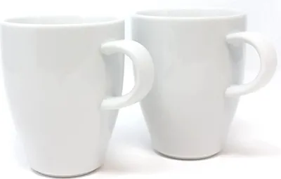 Produktbild von Expo Börse Kaffeetasse Becher, 2 Stück, Porzellan, 0,32 l, Weiß, mikrowellen- und spülmaschinenfest