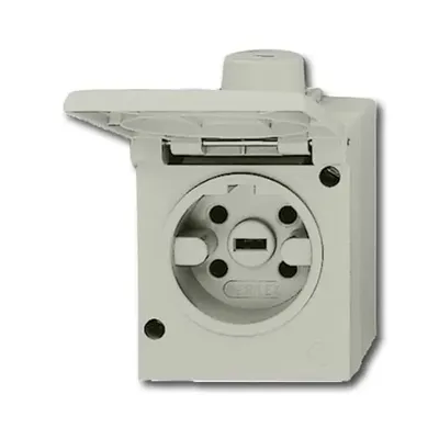 Produktbild von BJ Perilex AP Schuko 2064AG grau IP44