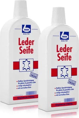Produktbild von 2x Dr. Becher Leder Seife - 500 ml - B00NWD4LA2 | Flasche (500 ml)