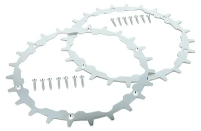 Produktbild von vhbw 2x Spikes kompatibel mit Gardena SILENO city Auto Life, Life 1000 Mähroboter - Edelstahl, 24 Zähne
