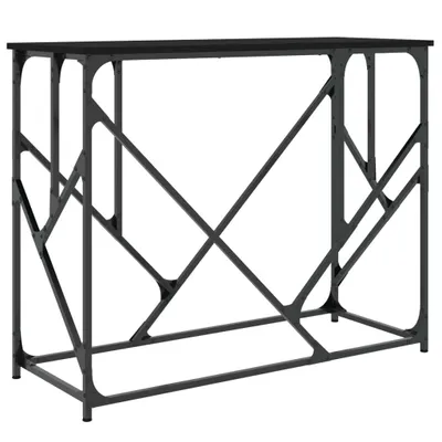 Zdjęcie produktu dla vidaXL Stolik konsola czarny 100x40x80 cm materiał drewnopochodny