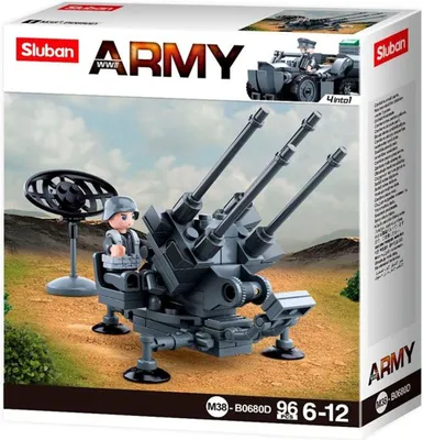Produktbild von Sluban M38-B0680D - Konstruktionsspielzeug - German Army air-defense artillery (ADA)
