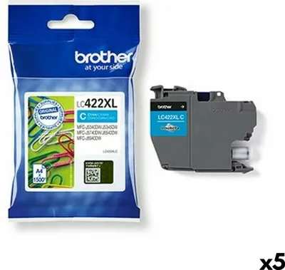 Obrázek produktu pro Brother LC422XLC, Azurová, 1 kusů, 1500 str., Balení po jednom