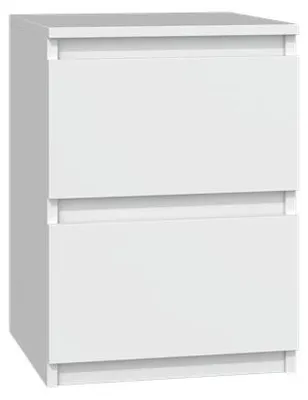 Obrázek produktu pro Topeshop M2 BIEL, Noční stolek, Bílá, 2 zásuvka/zásuvek, Dřevotřískové desky, 300 mm, 300 mm