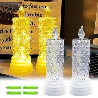 Zdjęcie produktu dla Świeczki LED tealight migoczące dekoracyjne na baterie zestaw 12 szt