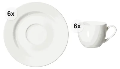 Produktbild von Espressotassen-Set 12 tlg. Volos weiss