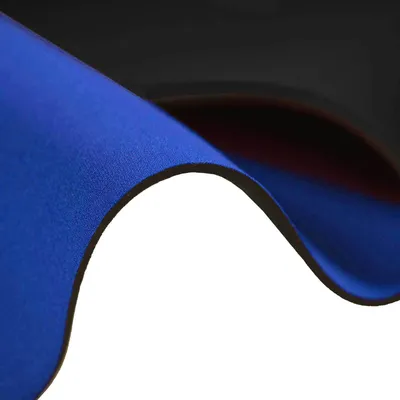 0,5m Neopren-Imitat 4,5mm Stoff Doubleface Stretch 135cm Meterware schwarz-königsblau