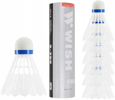 Produktbild von Wish S-350 Nylon Badminton-Ballset Weiß 6 Stück
