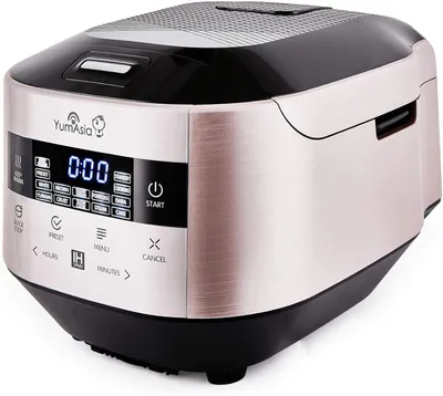 Immagine prodotto di Cuociriso a induzione e multicooker - 1,5 litri, con pentola interna in Vetroceramica e timer a 24 ore