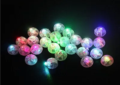 Produktbild von 50 Stück LED Ballons Party Lichter - Blinkende Mini Ballonlichter für Geburtstag, Hochzeit, Weihnachten & mehr! | Für Geburtstag, Hochzeit, Partydekoration