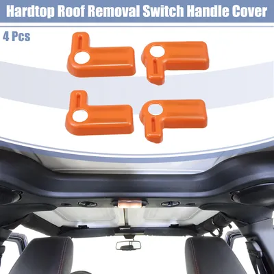 Image de Cache de poignée de commutateur de démontage du toit rigide pour Jeep Wrangler JK - Lot de 4 Orange