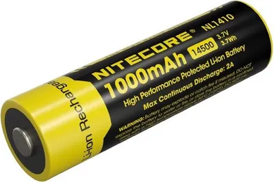 Immagine prodotto di Batteria Nitecore agli ioni di litio tipo 14500 NL1410 1000mAh
