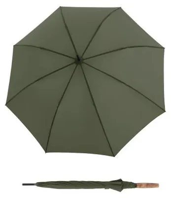 Zdjęcie produktu dla Knirps Timber Stick Automatic Olive – parasol ręczny