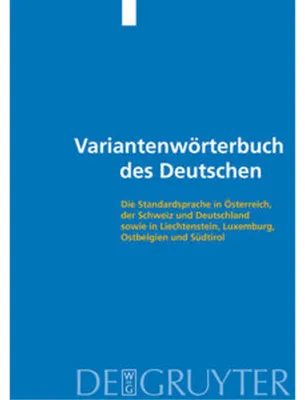 Obrázok produktu pre Variantenwörterbuch des Deutschen