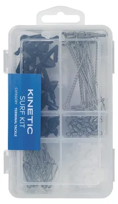 Produktbild von Kinetic Surf Kit Mix - 110-teiliges Angelset für Brandungsvorfächer
