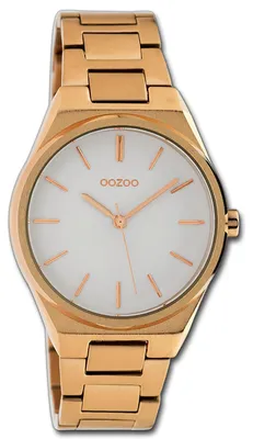 Productafbeelding van Oozoo dameshorloge, roodgouden metalen band, quartz uurwerk, analoog, model D3UOC10343