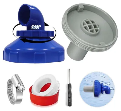 Produktbild von Pool Einlaufdüse drehbar 360° 32mm 2er Set Blau für Intex Bestway