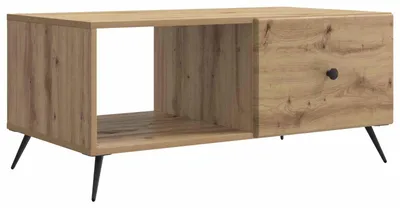 Image de vidaXL Table basse en chêne Artisan 90 x 50 x 40 cm Bois composite
