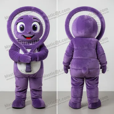 Immagine prodotto di Mascotte MASTICOT Gonfiabile a Forma di Racchetta da Tennis in Velluto Viola